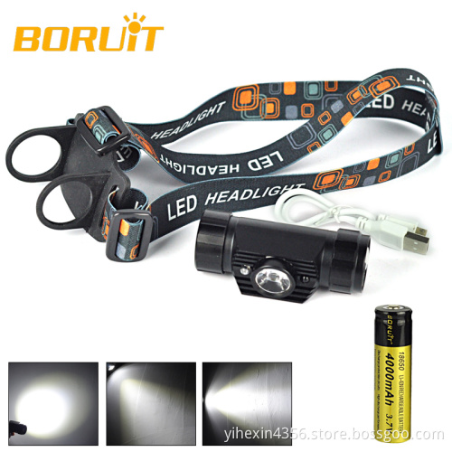 Boruit High Quality 500lumen Led Sensor Headlamp